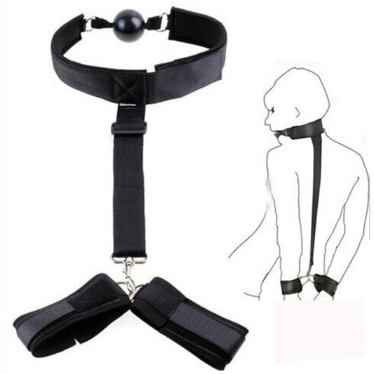 bdsm bondage set women's erotic sexy lingerie handcuffs for sex games toys