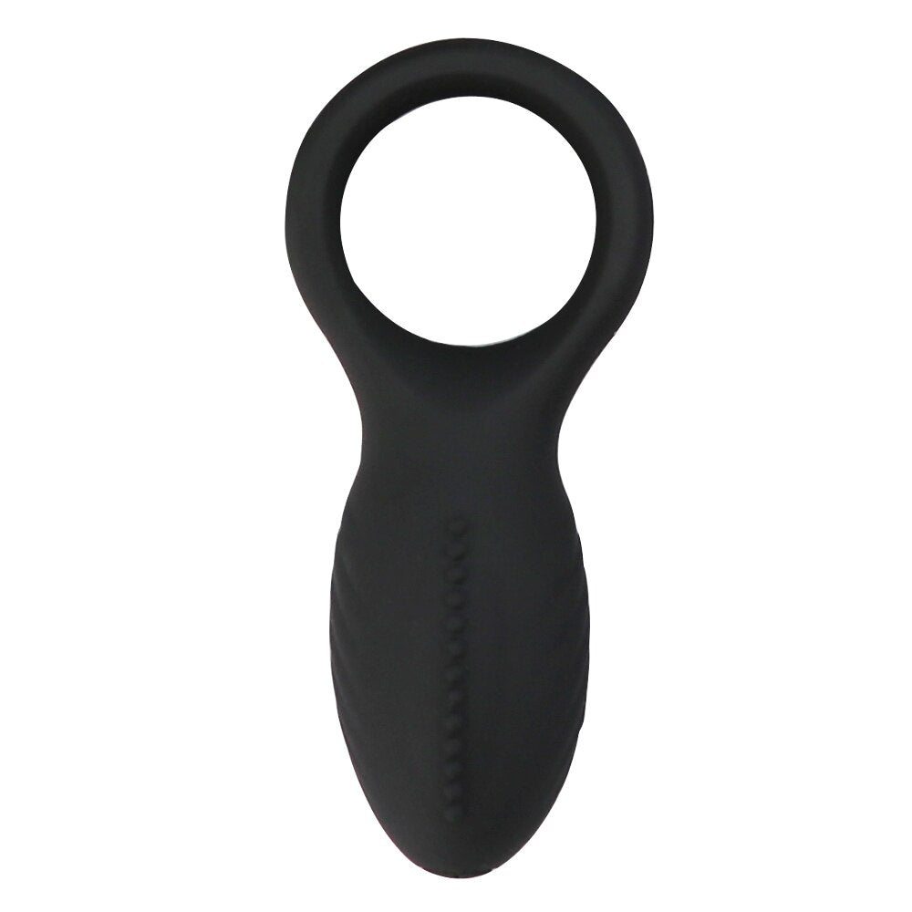 Soft Silicone Dual Vibrating Cock Ring Dick Penis Ring Cockring Adult Sex Toys for Men for Couples Enhancing Harder Erection