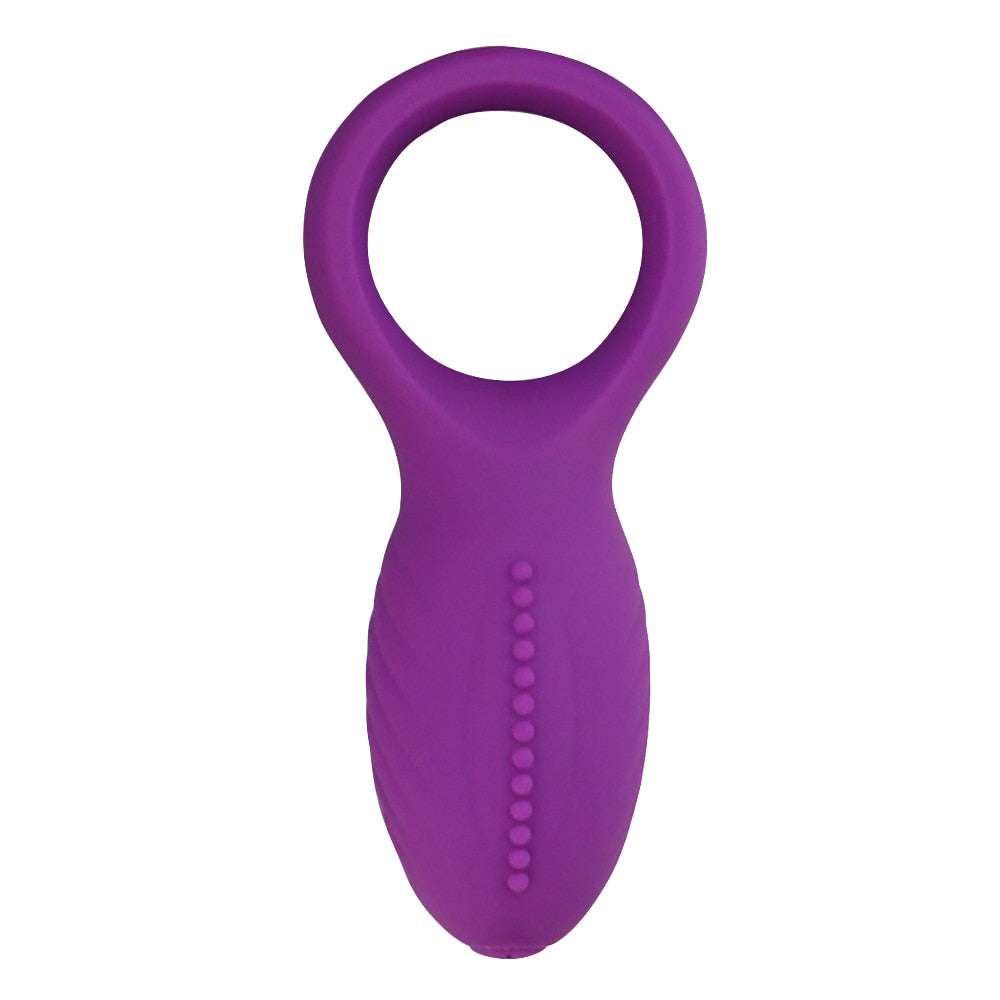 Soft Silicone Dual Vibrating Cock Ring Dick Penis Ring Cockring Adult Sex Toys for Men for Couples Enhancing Harder Erection